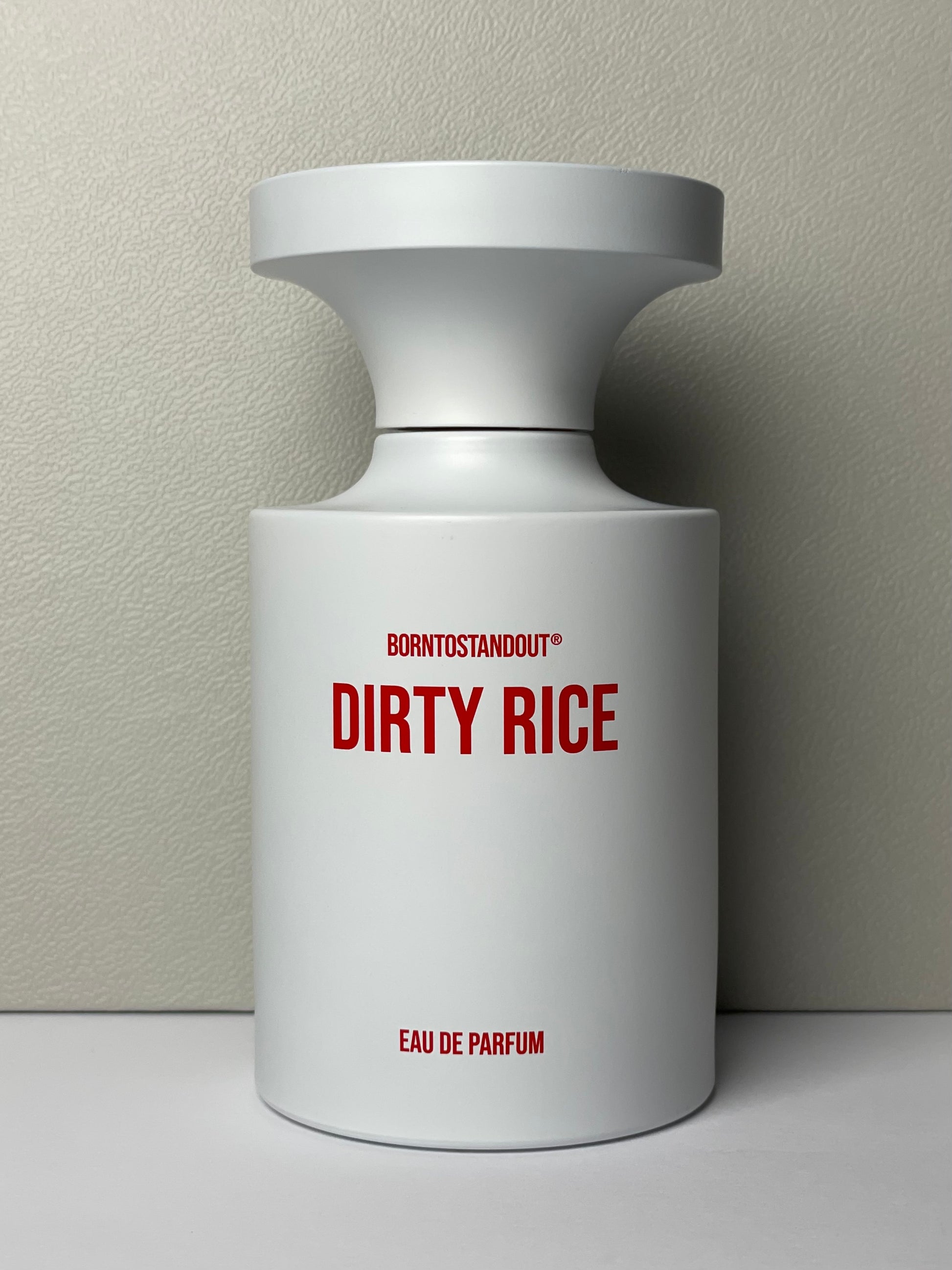 Flacon Dirty Rice Parfum BORNTOSTANDOUT 100 millilitres Eau de Parfum Séduction Brute